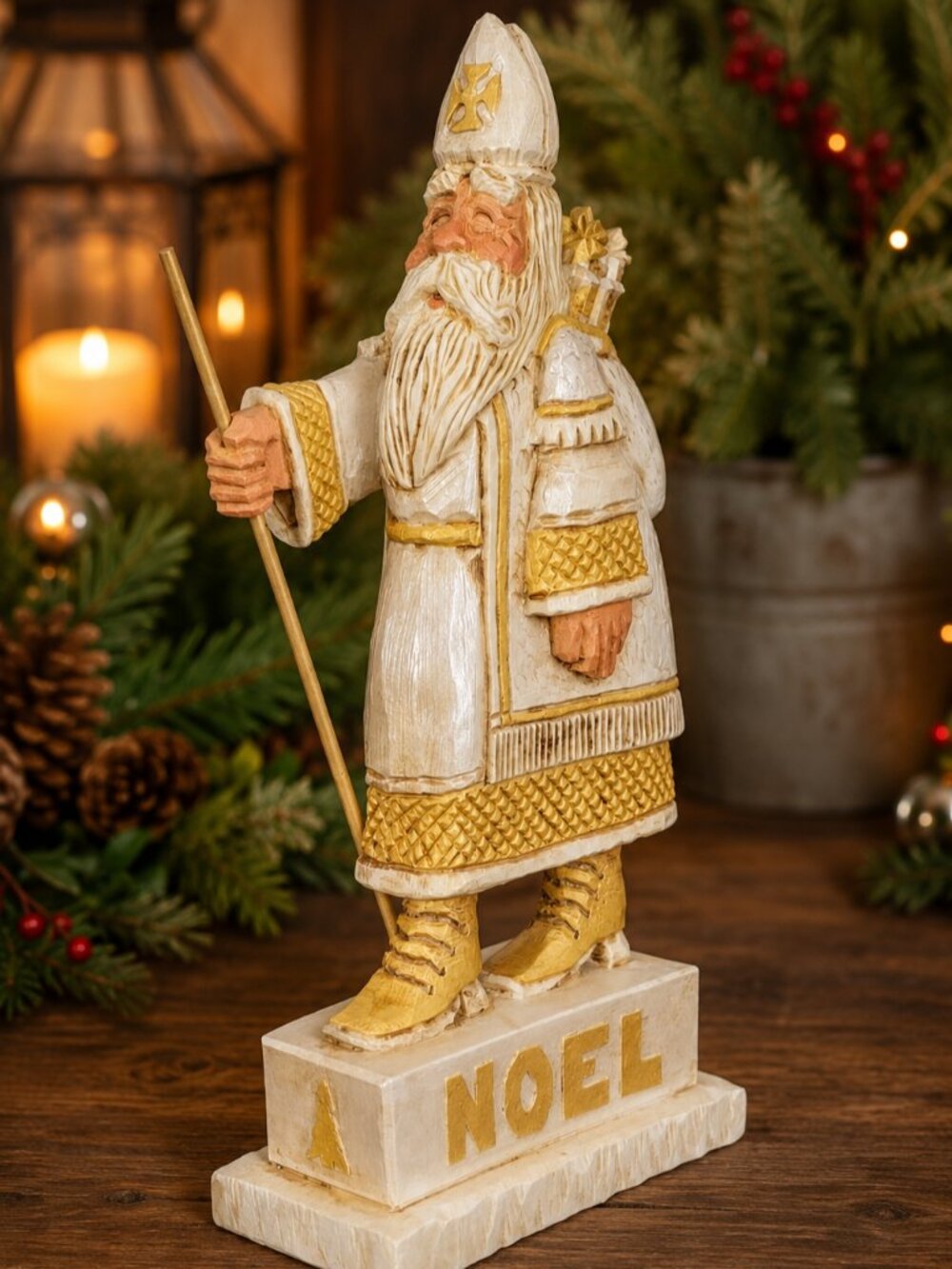Vintage David Frykman Father Time Noel Santa Figurine
